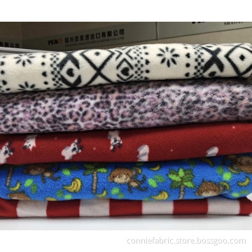 100% Polyester Polar Fleece with Printed Fabric